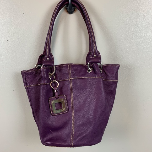 Handbags - Tignanello purple leather handbag